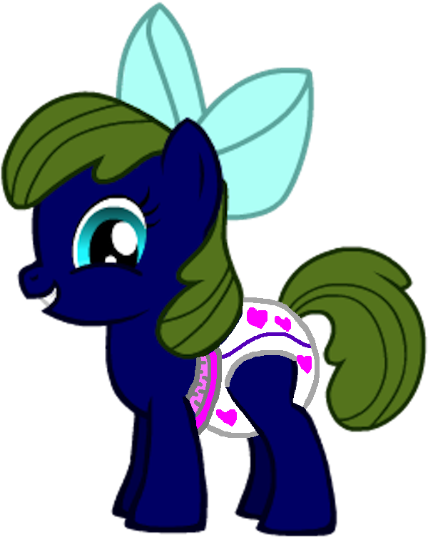 Clawra As A Filly Wearing Pull-ups By Lunafan88 - Cartoon (634x768)