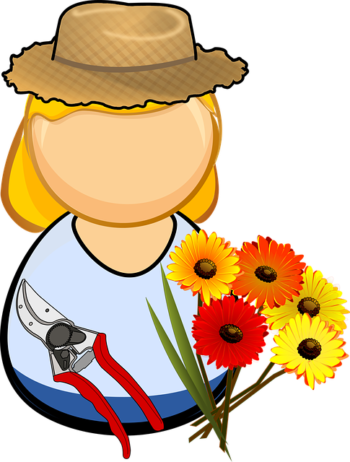 As Much As We Love Gardening, It Can Take A Toll On - Fleuriste Dessin (579x750)