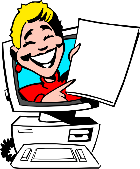 Vector Illustration Of Businesswoman With Special Announcement - Deliberate Risk Assessment Examples For Convoy (580x700)