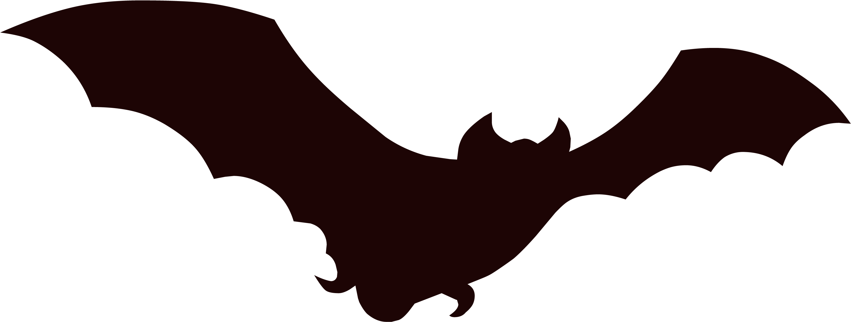 Bat Animation Cartoon Clip Art - Bat Animation Png (3913x1850)