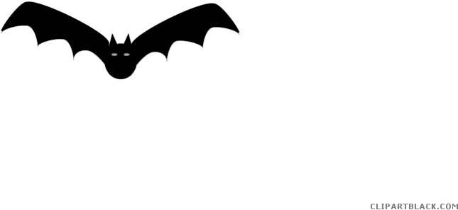 Bat Wings Animal Free Black White Clipart Images Clipartblack - Halloween Women 80cm Long Straight Full Wigs Fashion (700x350)