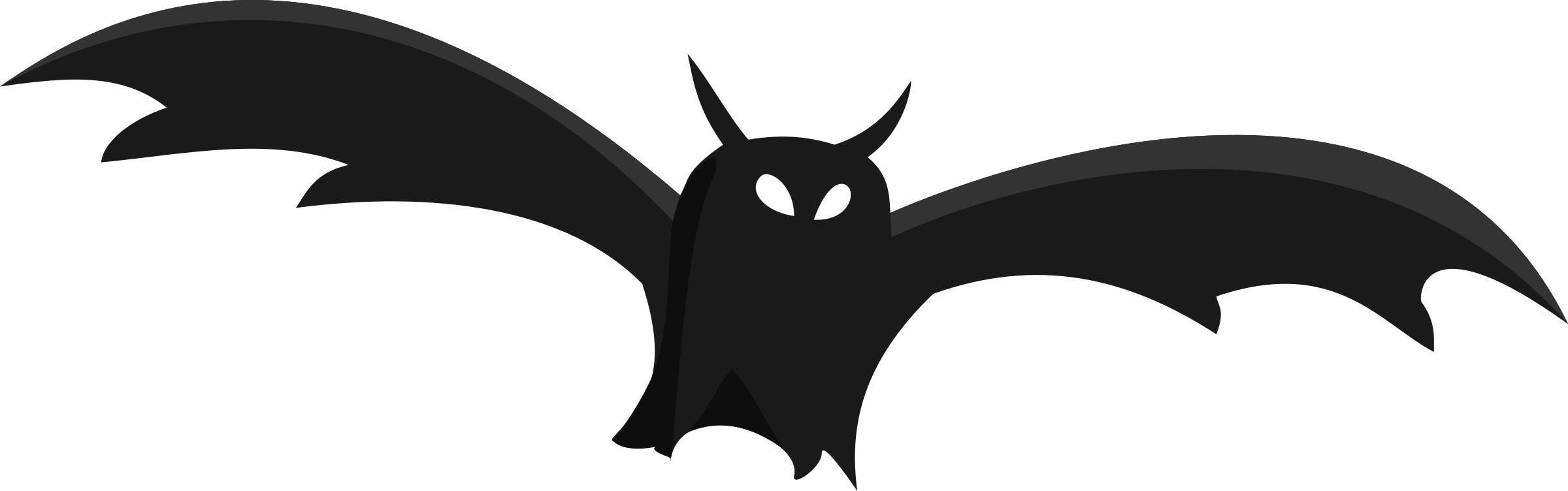 Big Image - Flying Black Bats (2400x752)