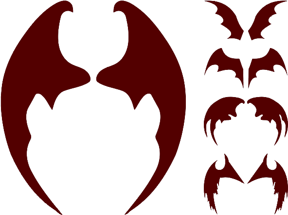 Bat Wing Development Clip Art - Emblem (700x490)