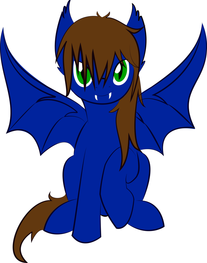 Kamkow11, Bat Pony, Bat Wings, Fangs, Male, Oc, Oc - Cartoon (806x1024)