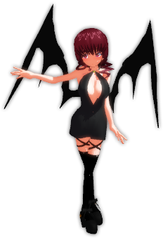 [mmd]wicked Bat Wings Dl By Animeotaku1020 - Driver's License (600x400)