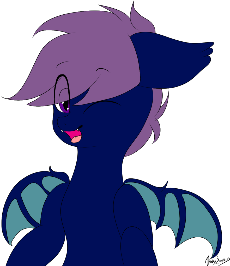 Itwasscatters, Bat Pony, Bat Wings, Male, Oc, Oc Only, - Cartoon (1005x1024)