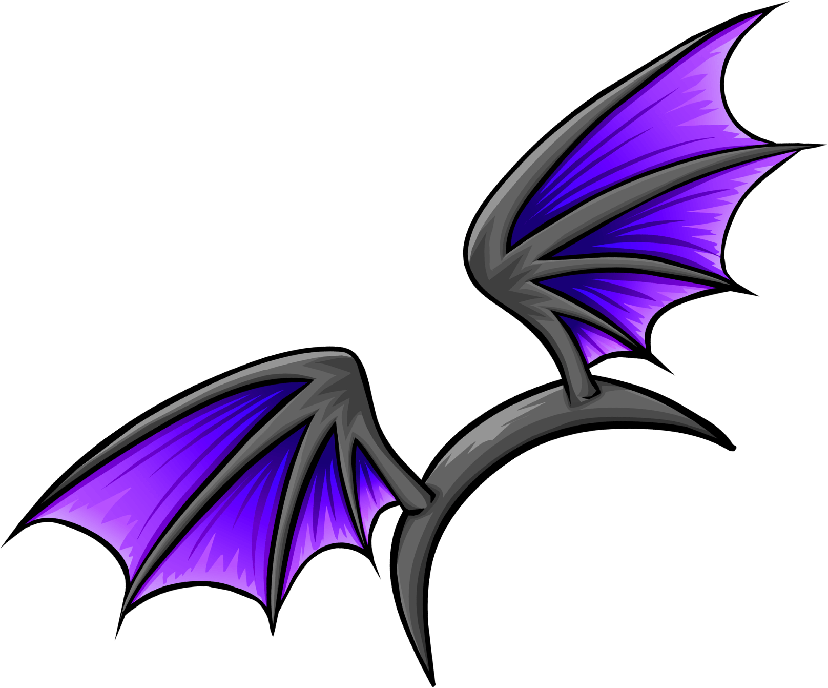 Purple Bat Wings - Purple Bat Wings Png (1616x1342)