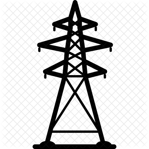 Electricity Tower Icon - Electric Power Tower Icon (512x512)