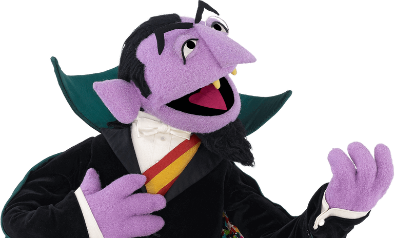 Count Von Count - Count Sesame Street Png (770x464)
