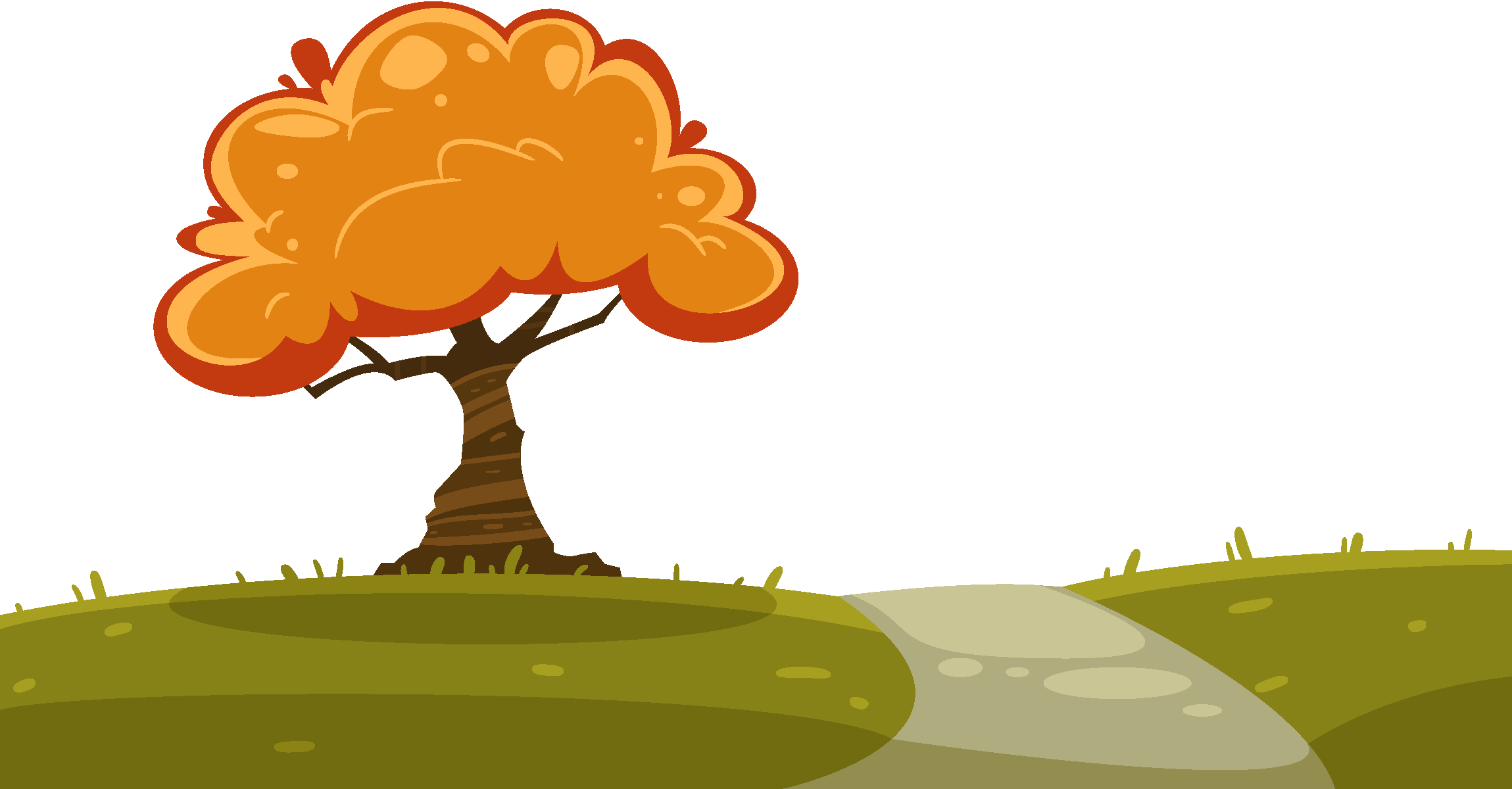Border Landscape Cliparts - Thanksgiving Background Clipart (2299x1200)