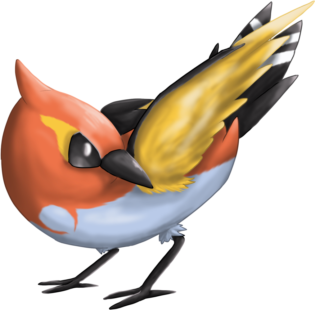 Fletchinder By Cinnamon Quails Fletchinder By Cinnamon - Fletchinder Pokemon (1024x1008)