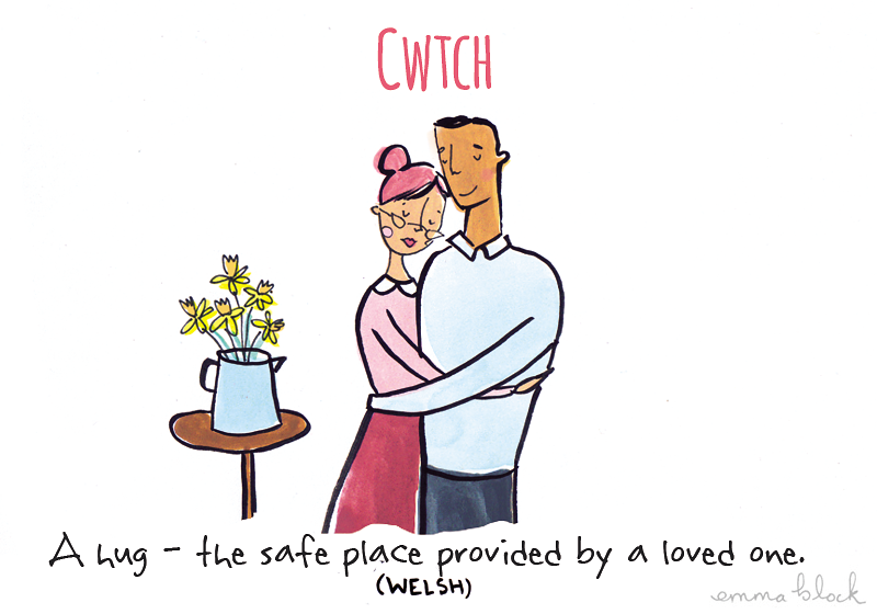 18 Adorable Illustrations Of Untranslatable Words About - Wonderful Words Of Love (800x560)