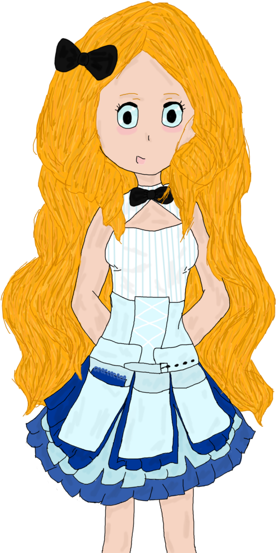 Waitress Stuck By Octaviavectorr - Cartoon (1024x1334)