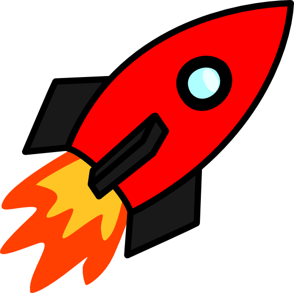 Red Rocket Clip Art At Clker Com Vector Clip Art Online - Overclock Transparent (600x597)