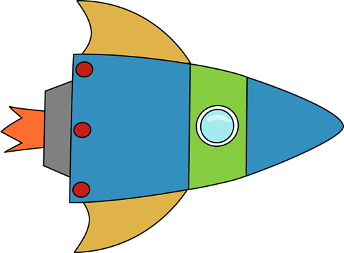Free Rocket Clipart - Cartoon (500x367)