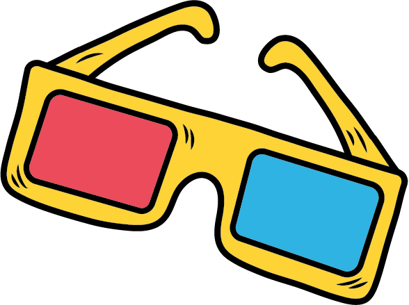 3 D Glasses Icon Movie Clipart Planner Clipart Everyday - Clip Art (588x439)