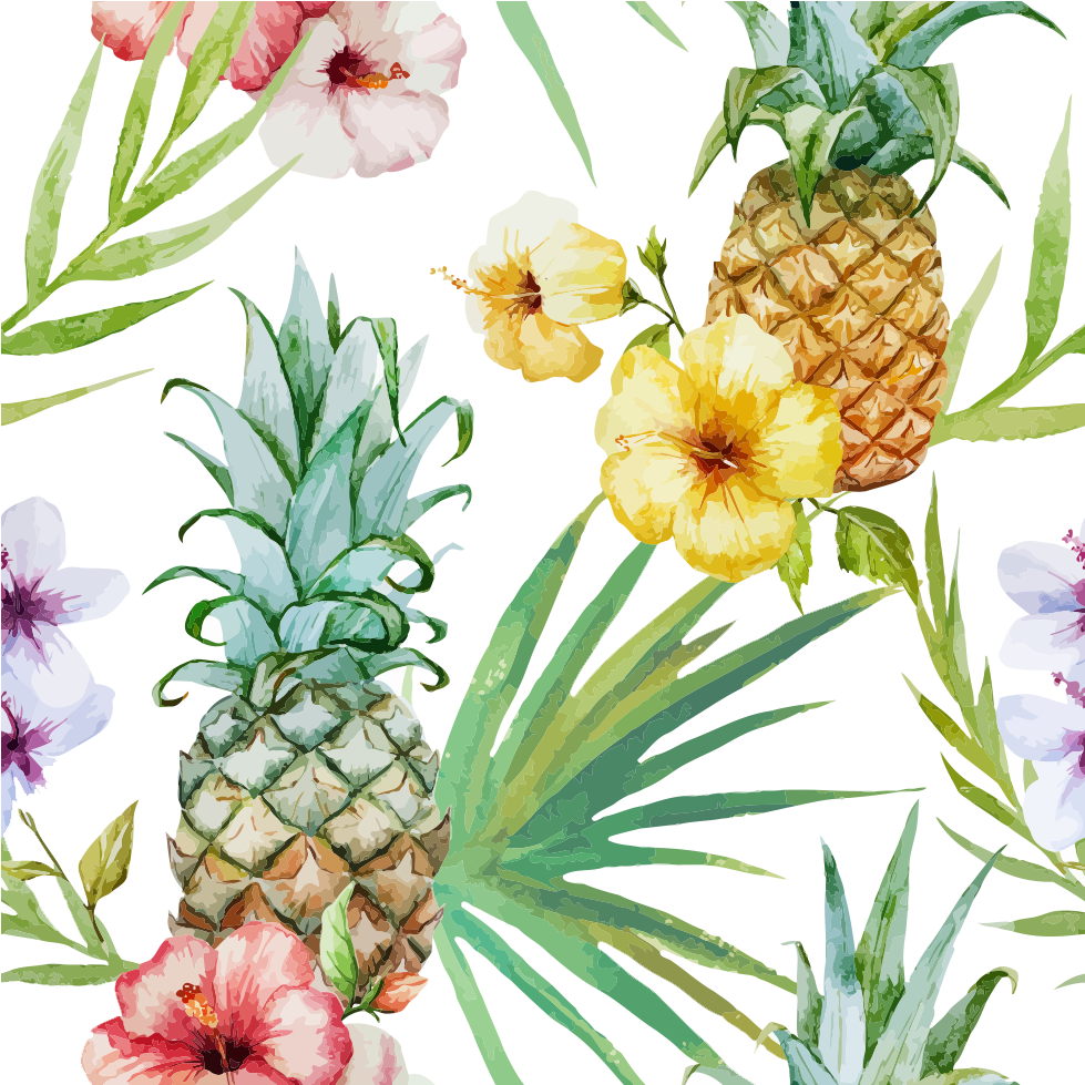 Cuisine Of Hawaii Pineapple Wallpaper - Pineapple Tropical (1000x1000)