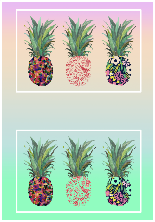 Hawaii Pineapple Tumblr Backgrounds Pictures To Pin - Tri Delta (500x716)