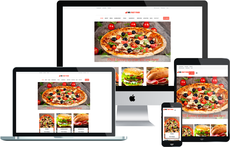 Ws Fast Food Is Free Food Delivery Wordpress Theme - Make You Italian Pizza: Cookbook (1000x750)