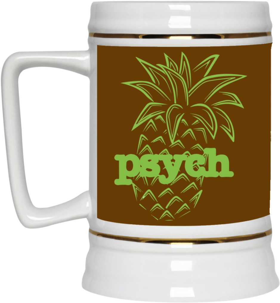 Psych Pineapple Awesome Psych Pineapple Hawaiian Mug - Corgoship (1024x1024)