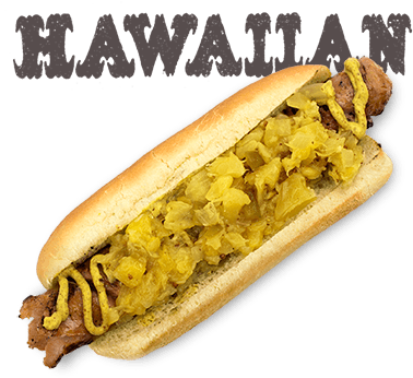 Portuguese Sausage With Mango Mustard, Pineapple Relish - Chili Dog (432x455)