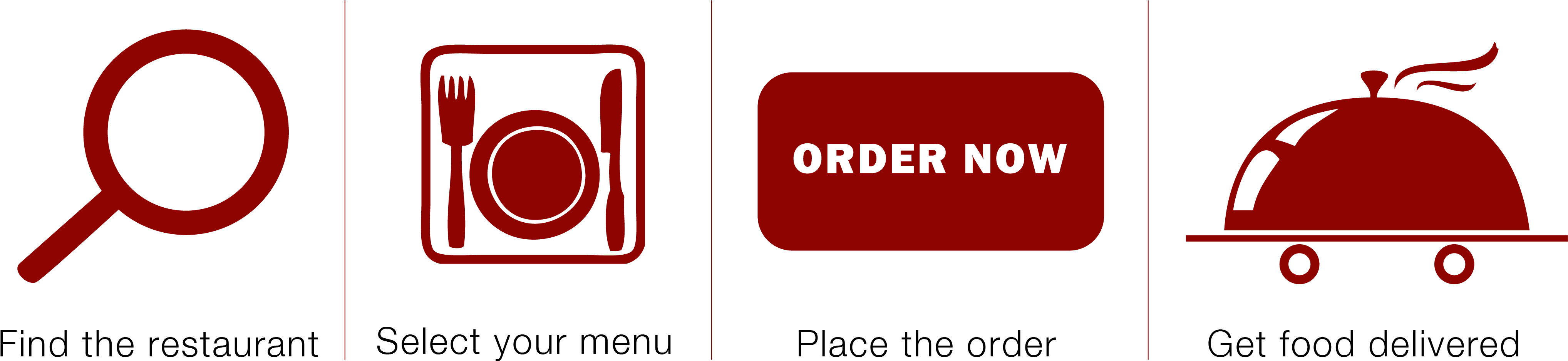 Food Delivery - Food Delivery Logo Png (4078x945)