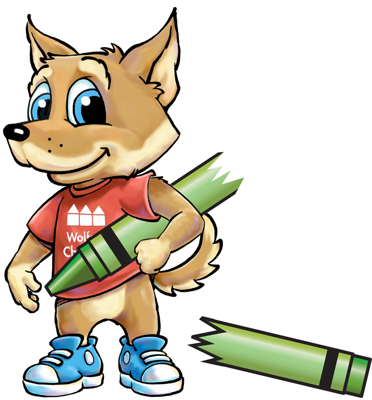 Wolfie From Wolfson Children's Hospital - Cartoon (800x823)