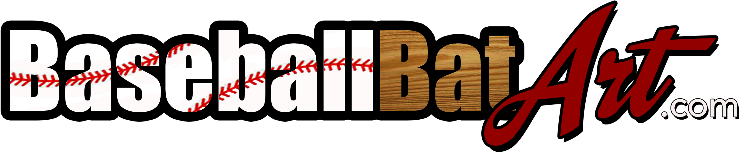 Baseball Bat Art - Baseball Bat Art (2600x650)