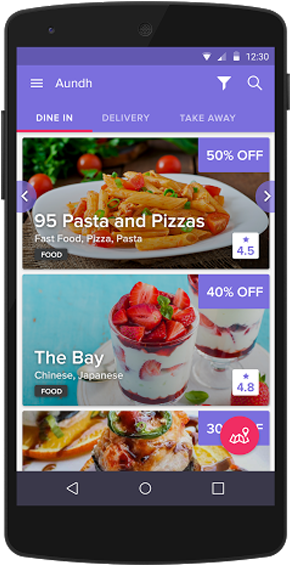 Enjoy Eating, And Present Your Unique Coupon To The - Food Ordering App Template (320x569)