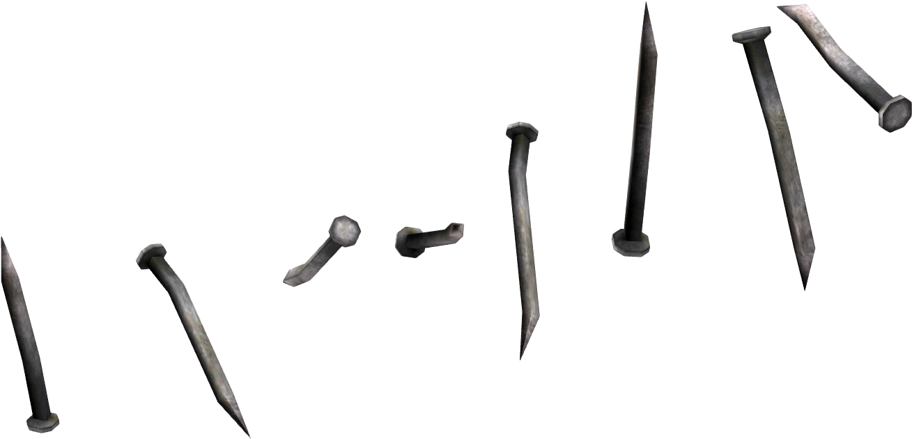 Free Metallic Baseball Bat Clipart And Vector Graphics - Wood Nails Png (1350x700)