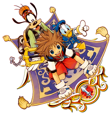 Toon Sora & Pals - Kingdom Hearts: Chain Of Memories (375x381)