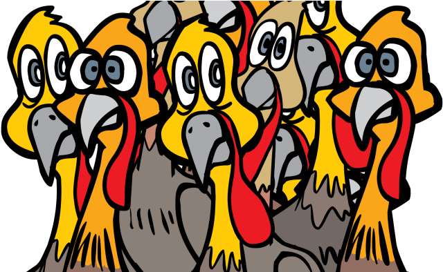 Keeping The “pudge” On The Turkey And Away From You - Cartoon (723x393)