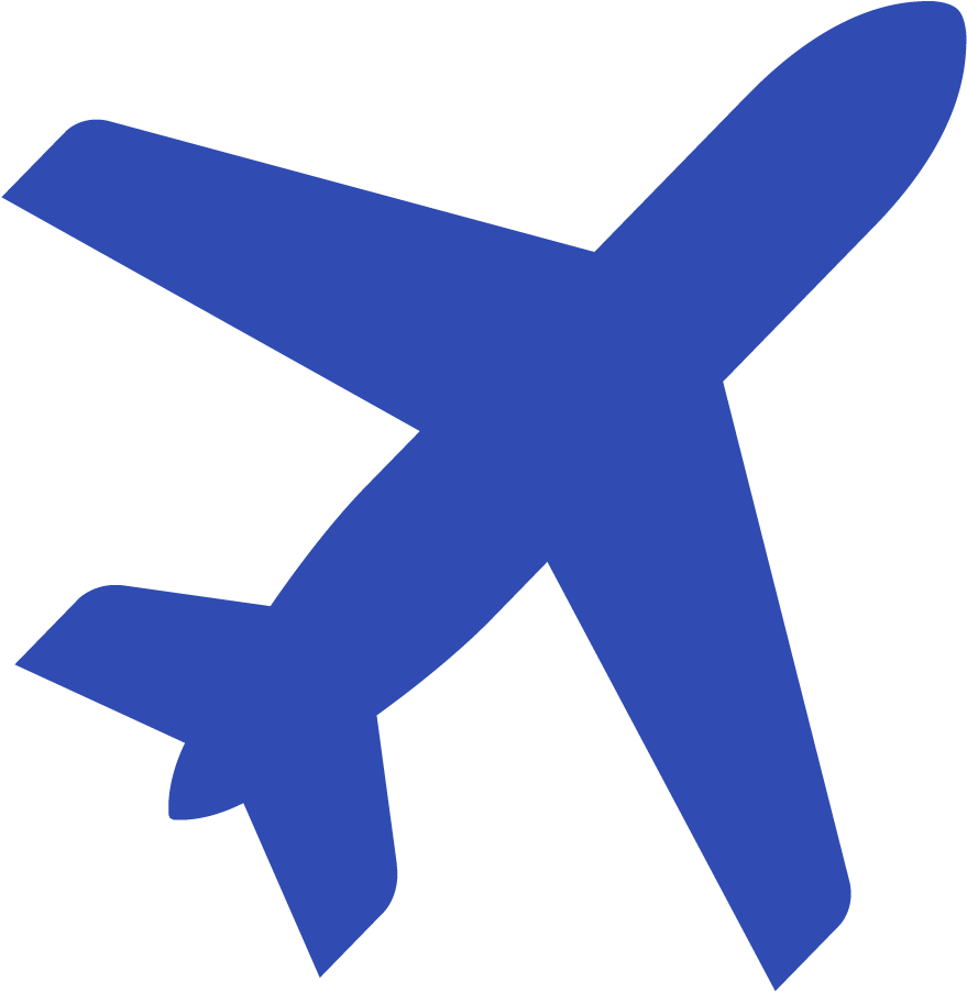 Airplane Icon Dark Blue (1000x1000)