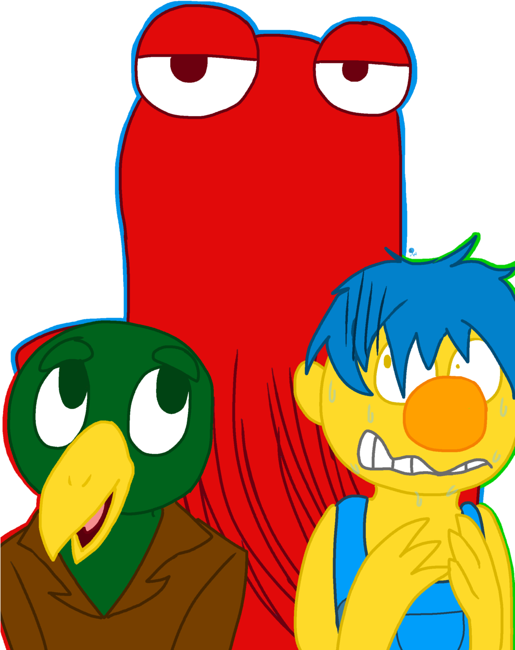 Ashlycreaturgirl Don't Hug Me I'm Scared Fan Art Woo - Cartoon (1024x1366)