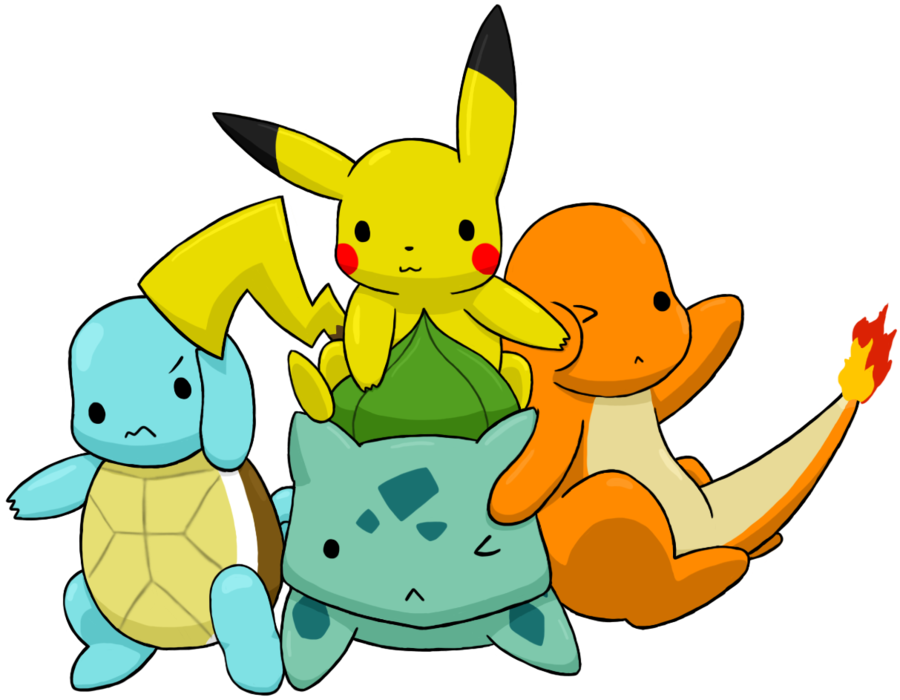 Pikachu Pokémon Go Pokémon Platinum Pokémon Sun And - Kanto Starters And Pikachu (900x700)