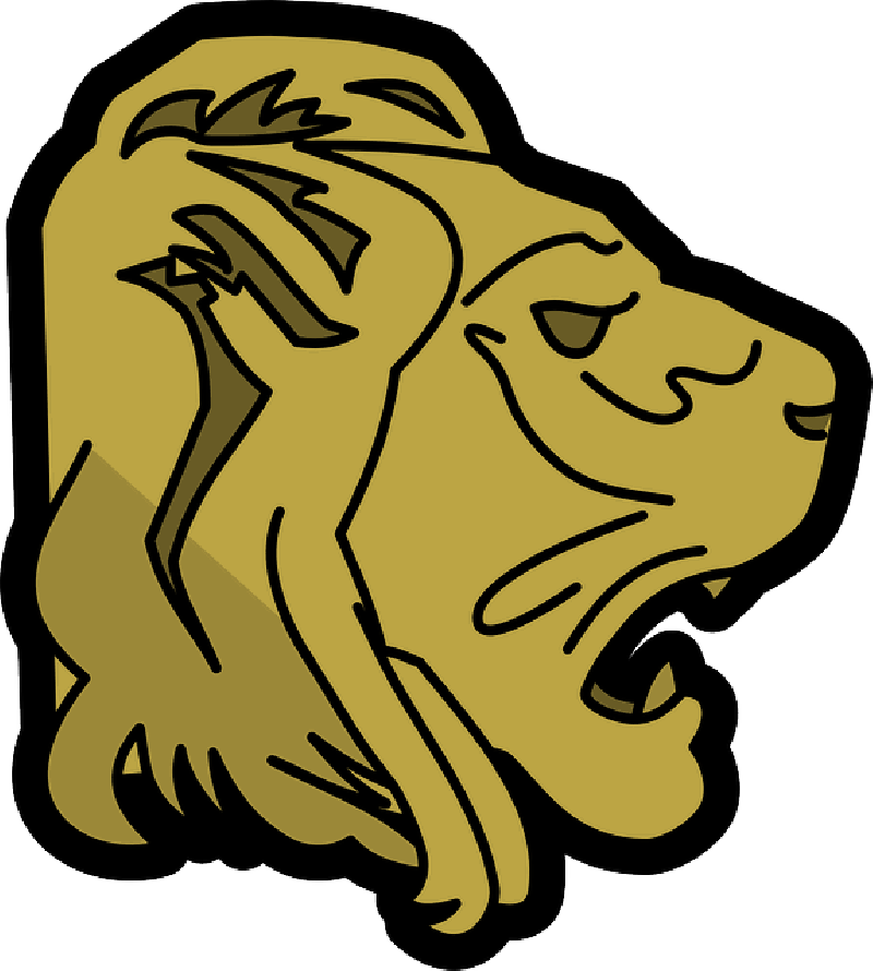 Clipart - Cartoon Lion Head Transparent (800x890)