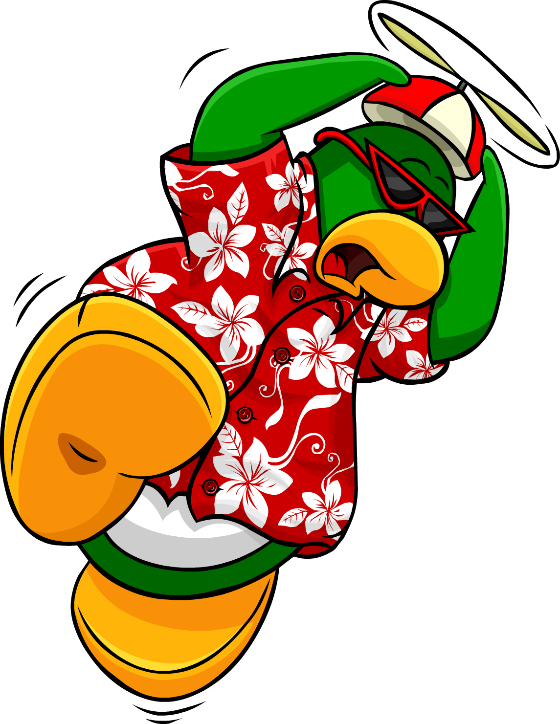 Rookie's Playercard Pose - Club Penguin Rookie Png (1145x1481)