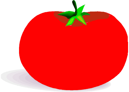 Food And Drinks Tomatoes - Animated Picture Of A Tomato (413x295)