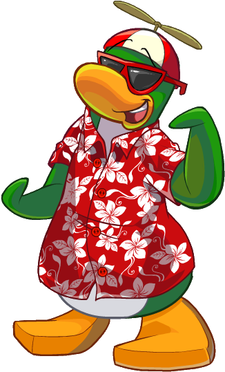 Rookie Retextured Pose 3 - Rookie Club Penguin Png (431x585)