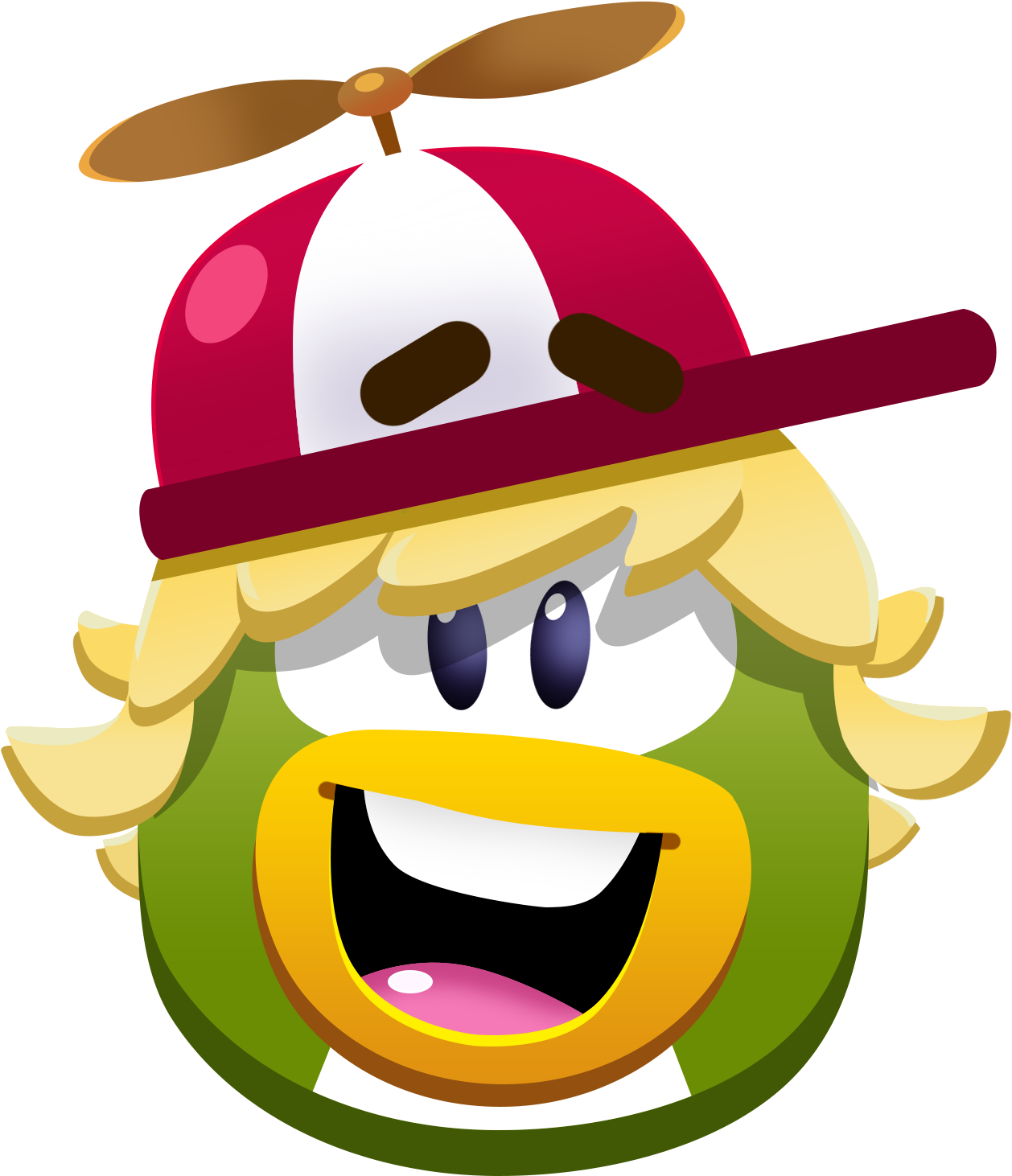 Rookie Club Penguin - Emojis De Club Penguin Island (1390x1499)