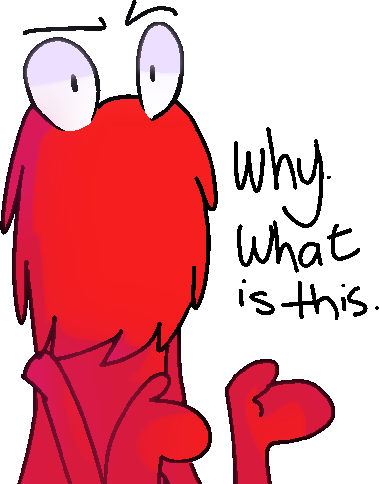 Reaction Pic Or Something Idk By Dizzee-toaster - Red Guy Dhmis Transparent (803x1015)