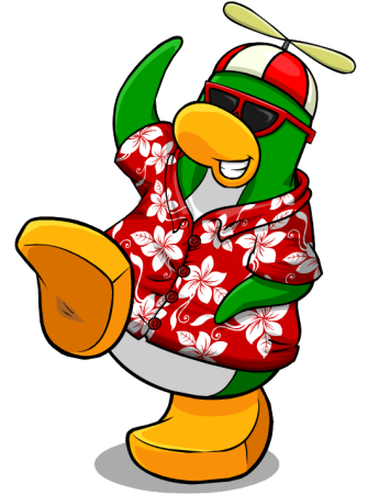 How To Dress Like Rookie From Club Penguin - Rookie Club Penguin Player Card (334x462)