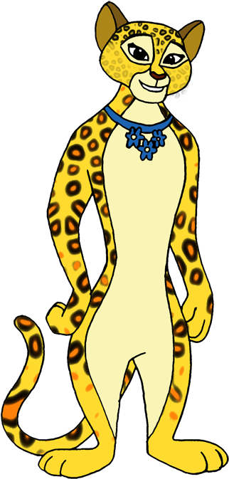 Gia The Jaguar By Retrouniverseart - Madagascar 3 Gia The Jaguar (340x695)