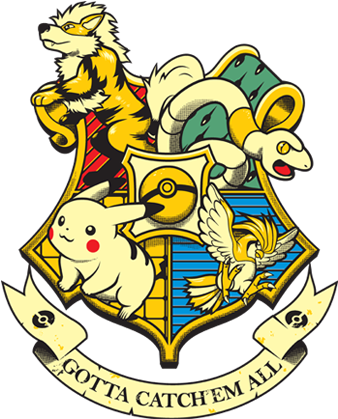 Pokemon Hogwarts - Harry Potter Pokemon T Shirt (472x447)