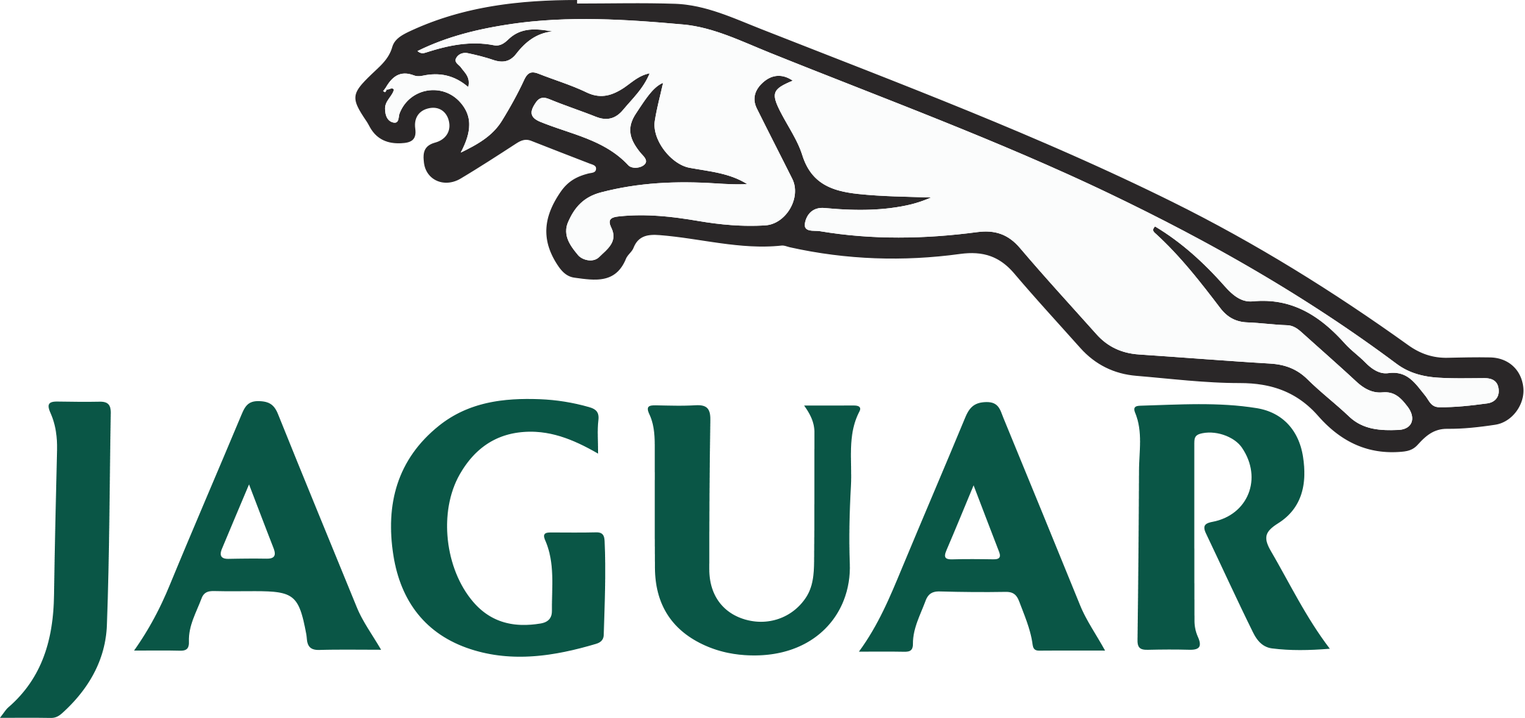 Jaguar Logo Clipart (2170x1022)