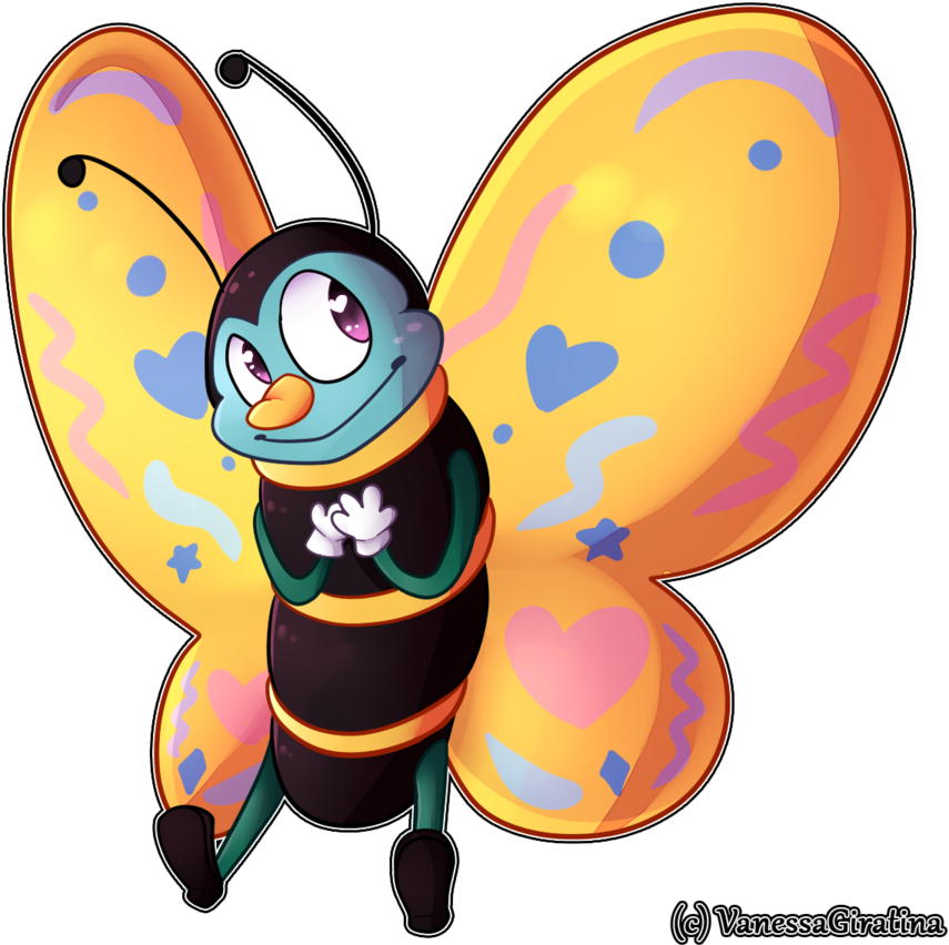 Punch-holer 77 8 A Lovely Butterfly By Vanessagiratina - Cartoon (900x900)