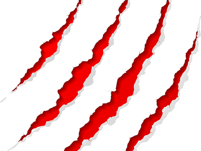 Scratches Clipart Jaguar - Transparent Background Claw Marks (640x480)