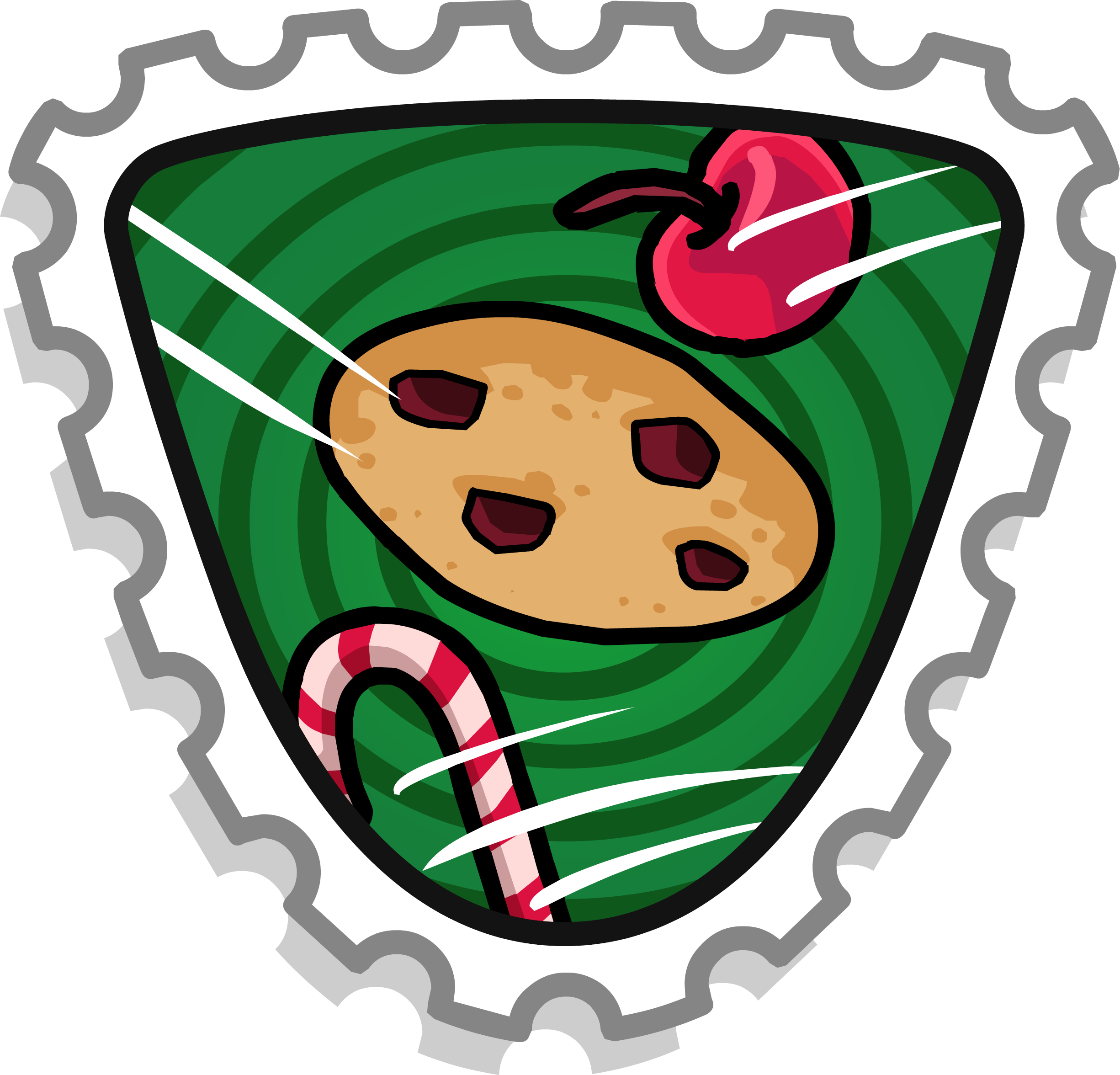 Food Fight - Club Penguin Extreme Stamp (2451x2352)