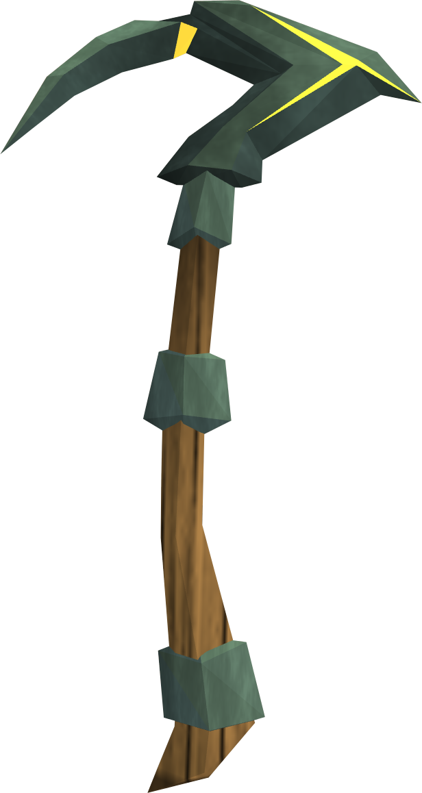 Gilded Adamant Pickaxe - Gilded Crystal Pickaxe (616x1158)