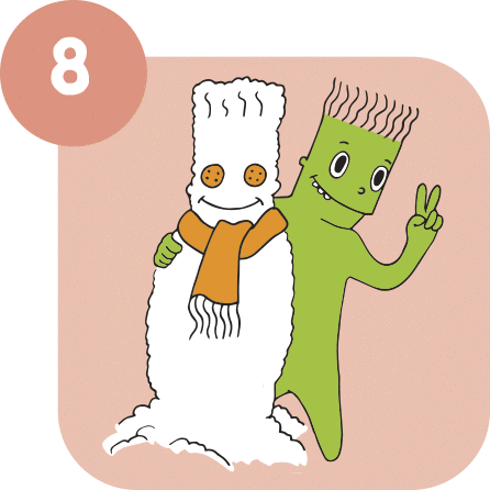 Fes Un Ninot De Neu - Cartoon (446x446)